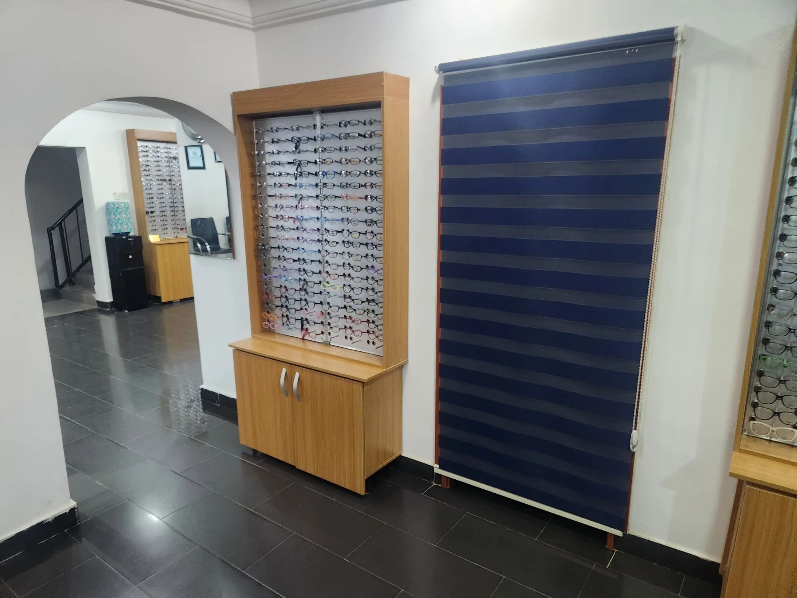 The children's eyewear display at a Locus Eye Clinic location